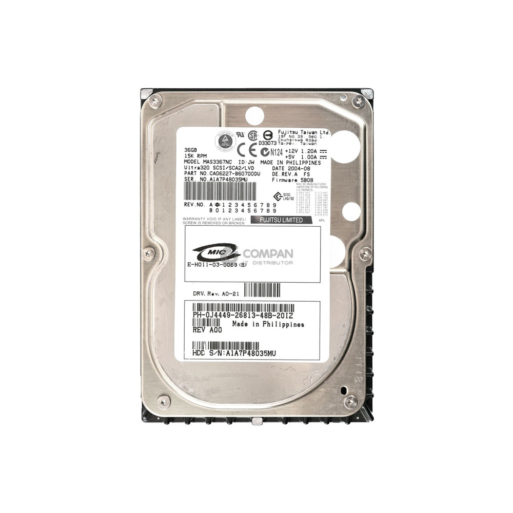 K4405 DELL HARD DRIVE 73GB 15K U320 3.5 SCSI HOT-SWAP